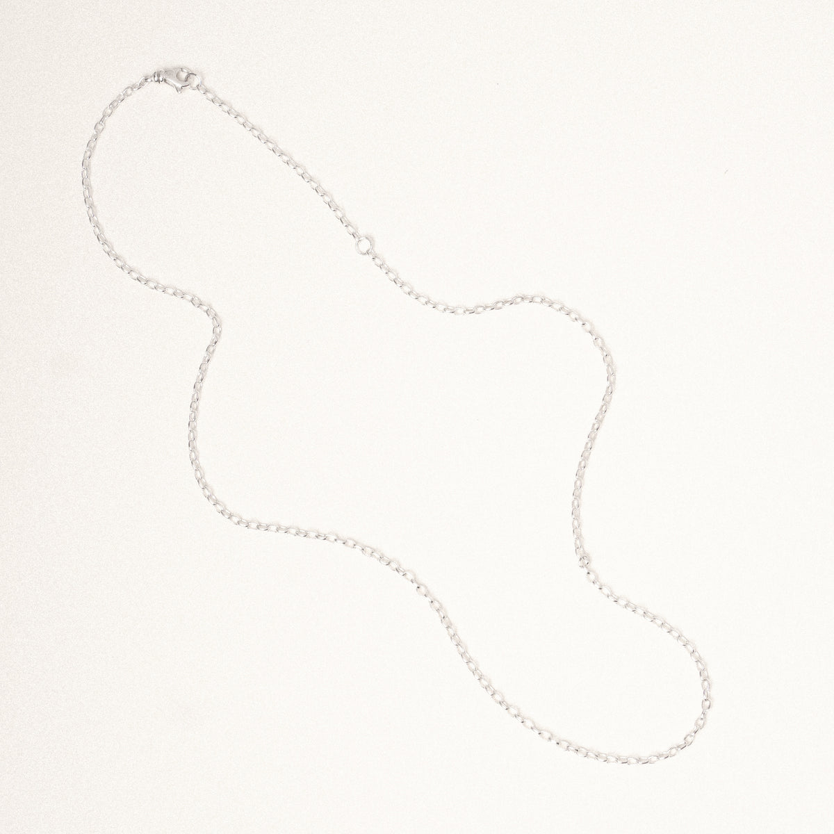 1.8mm Elongated Cable Chain in Sterling Silver
