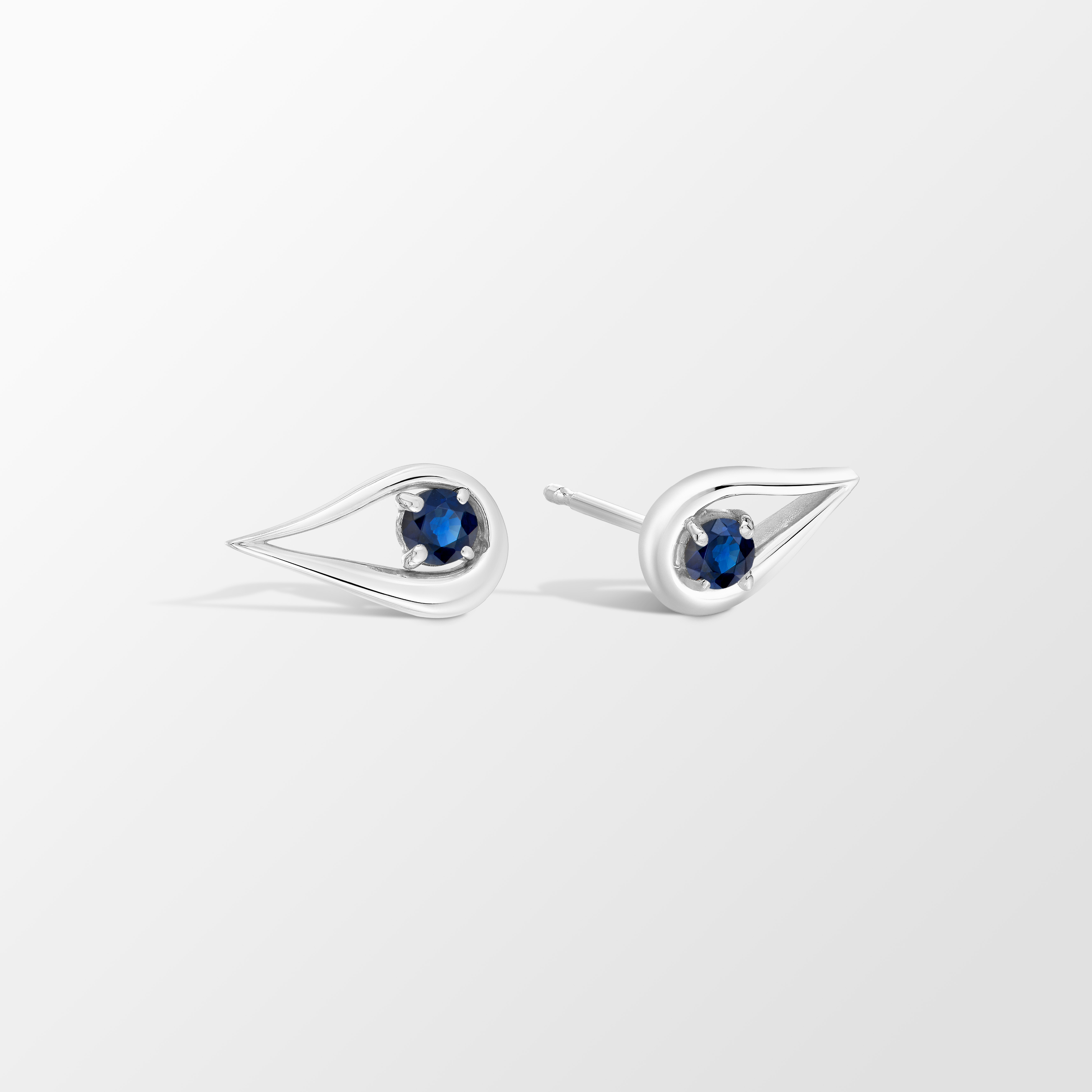 Harp Éclat Gemstone Earrings in 18K Gold