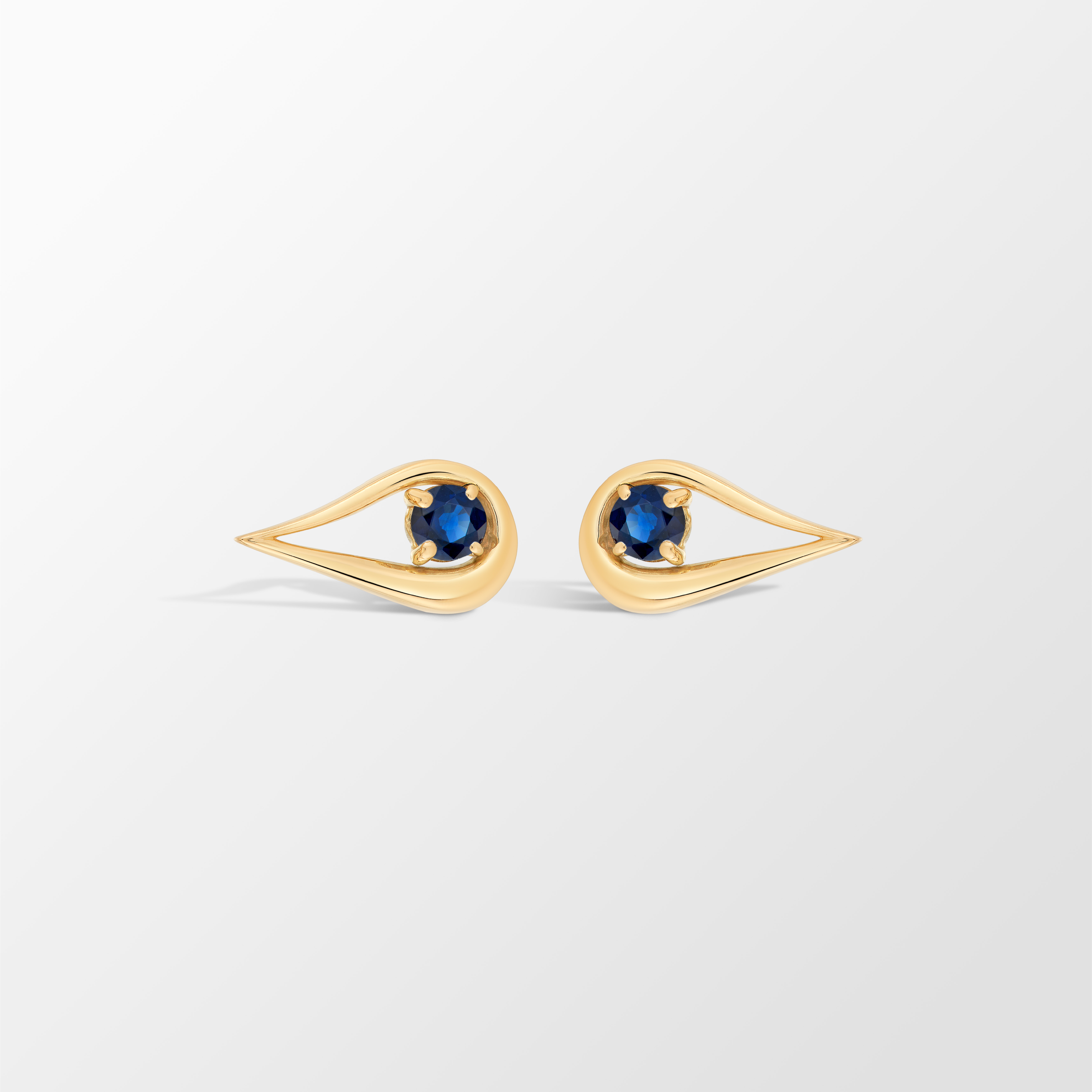 Harp Éclat Gemstone Earrings in 18K Gold