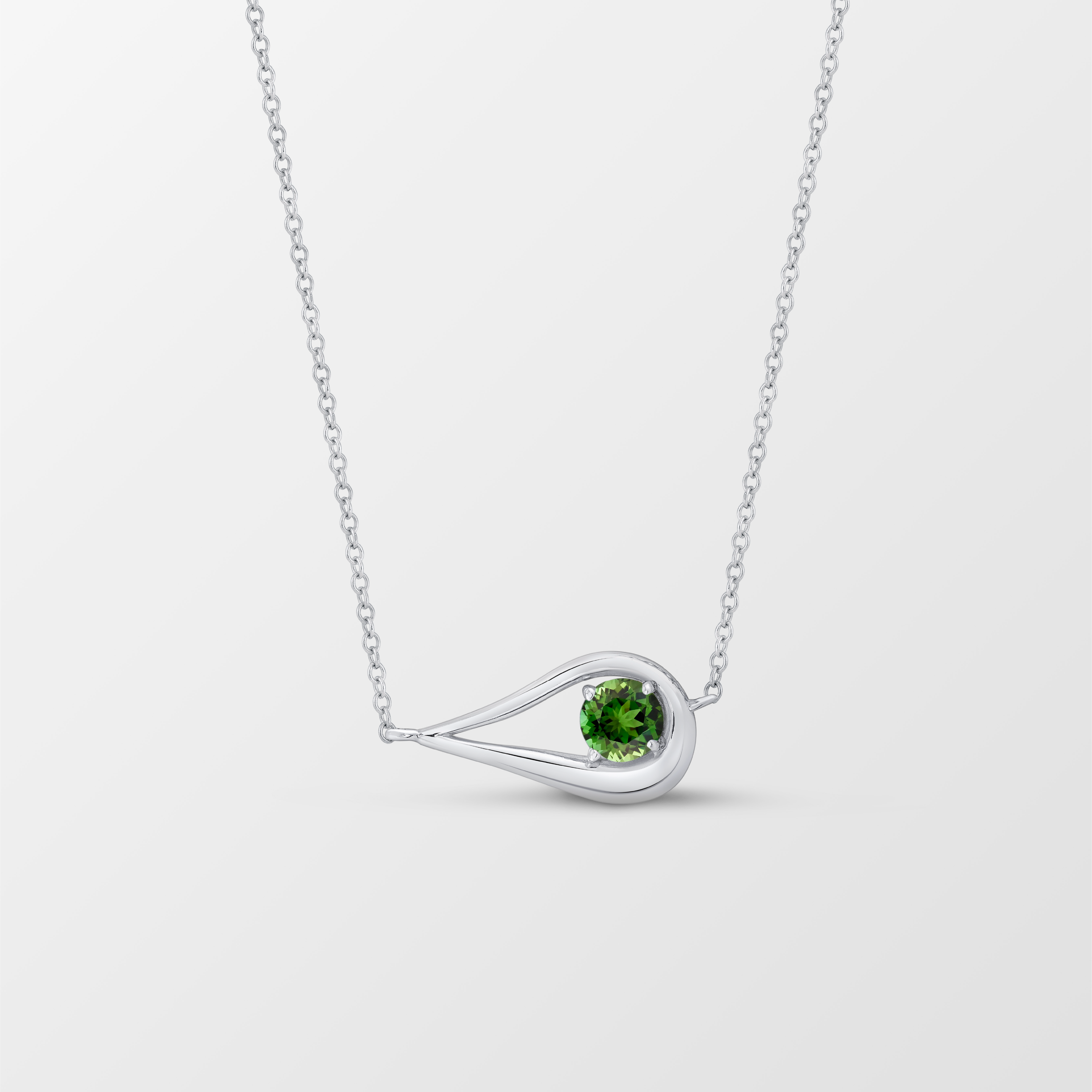 Harp Éclat Gemstone Necklace in Sterling Silver