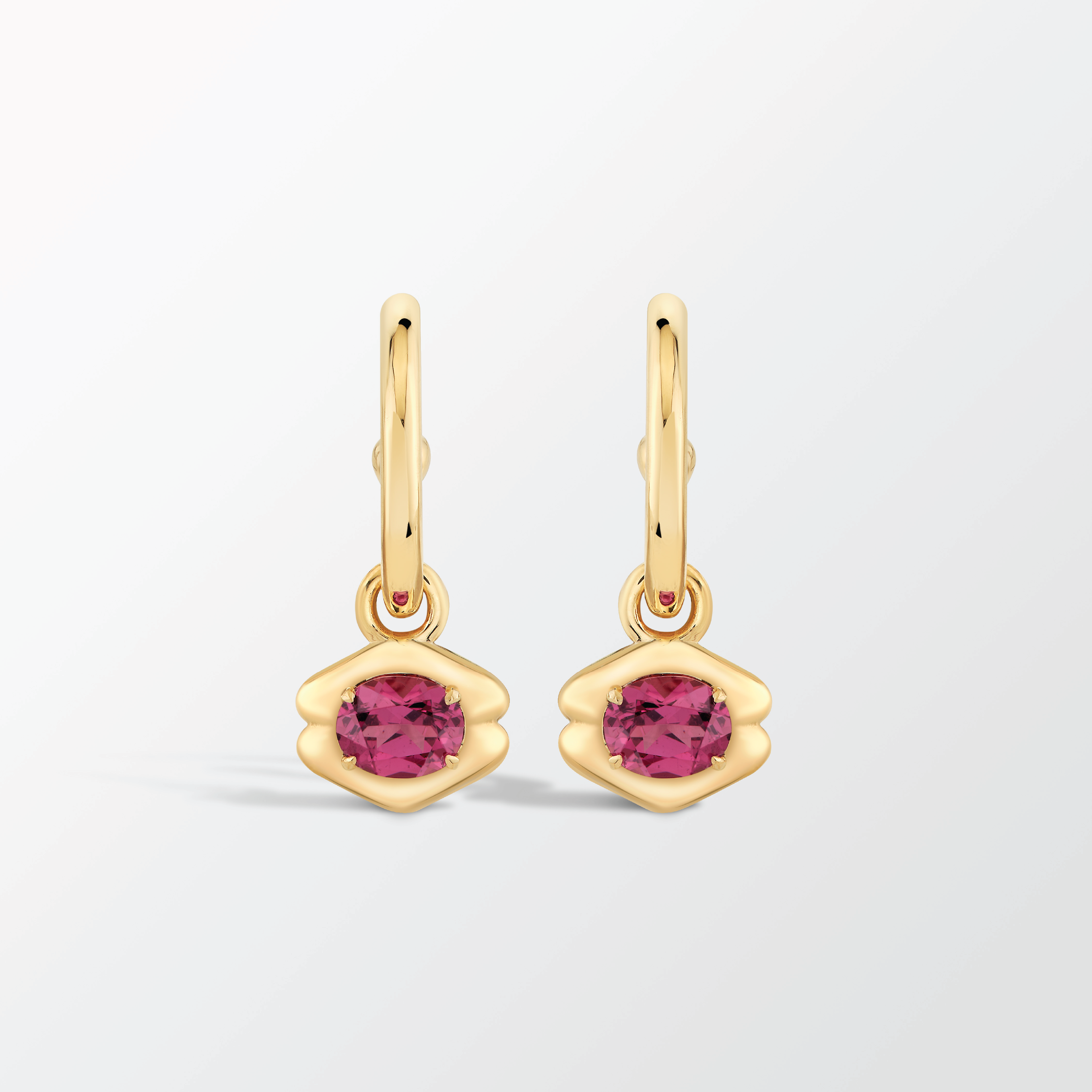 Quatreharp Gemstone Drop Earrings in 18K Gold