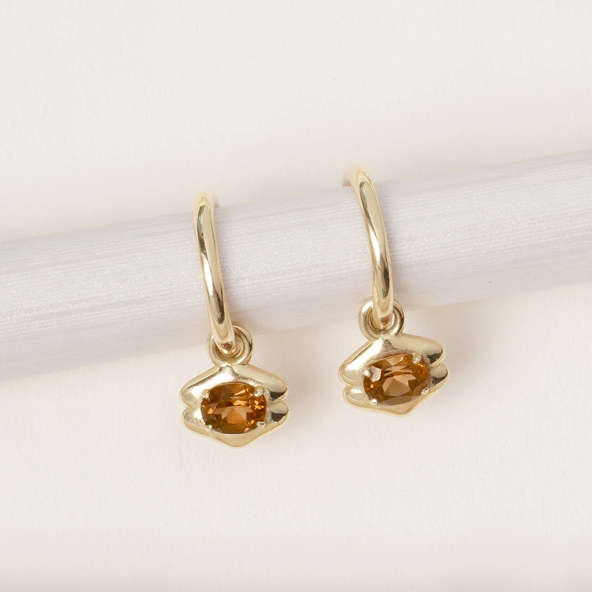 Quatreharp Gemstone Drop Earrings in 18K Gold