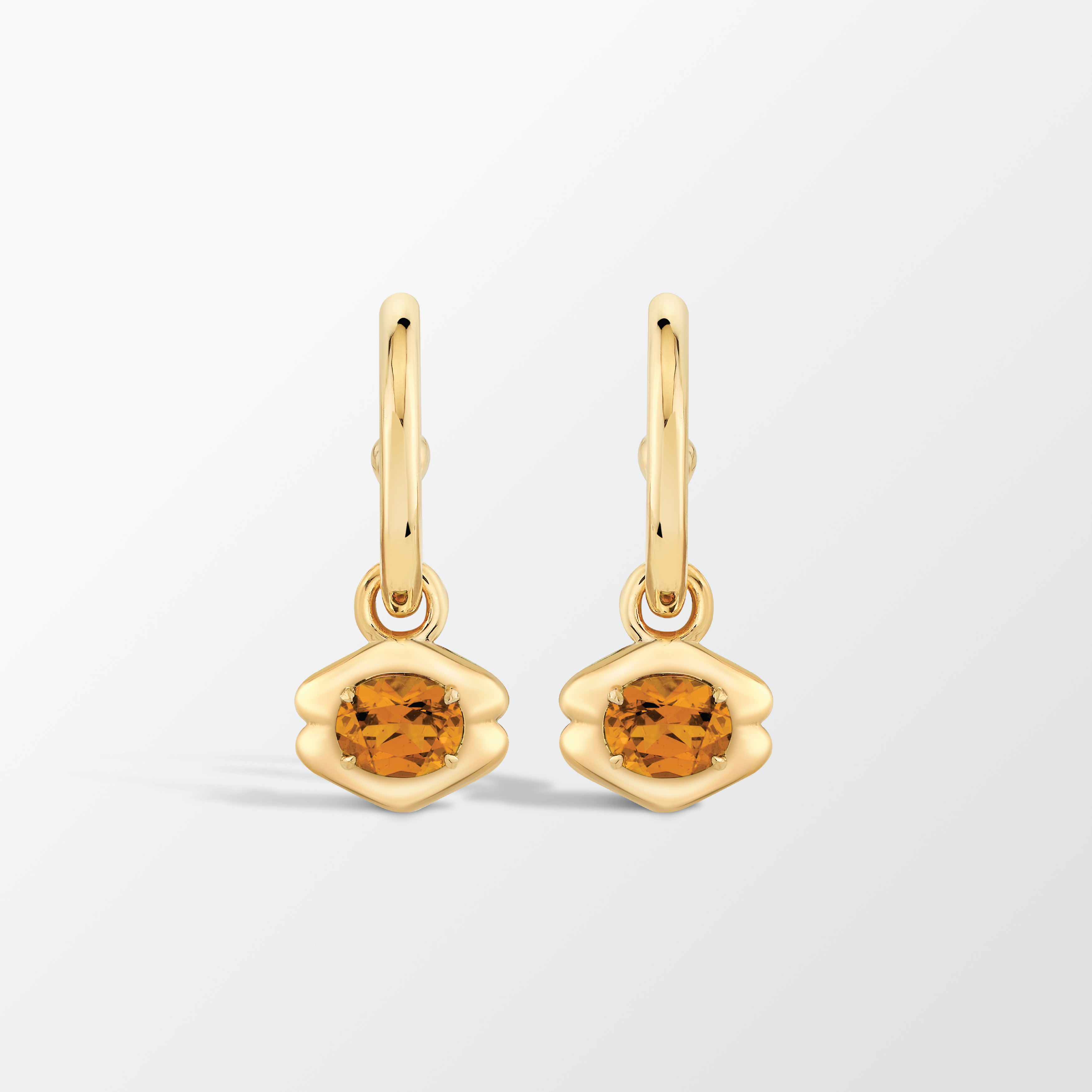 Quatreharp Gemstone Drop Earrings in 18K Gold