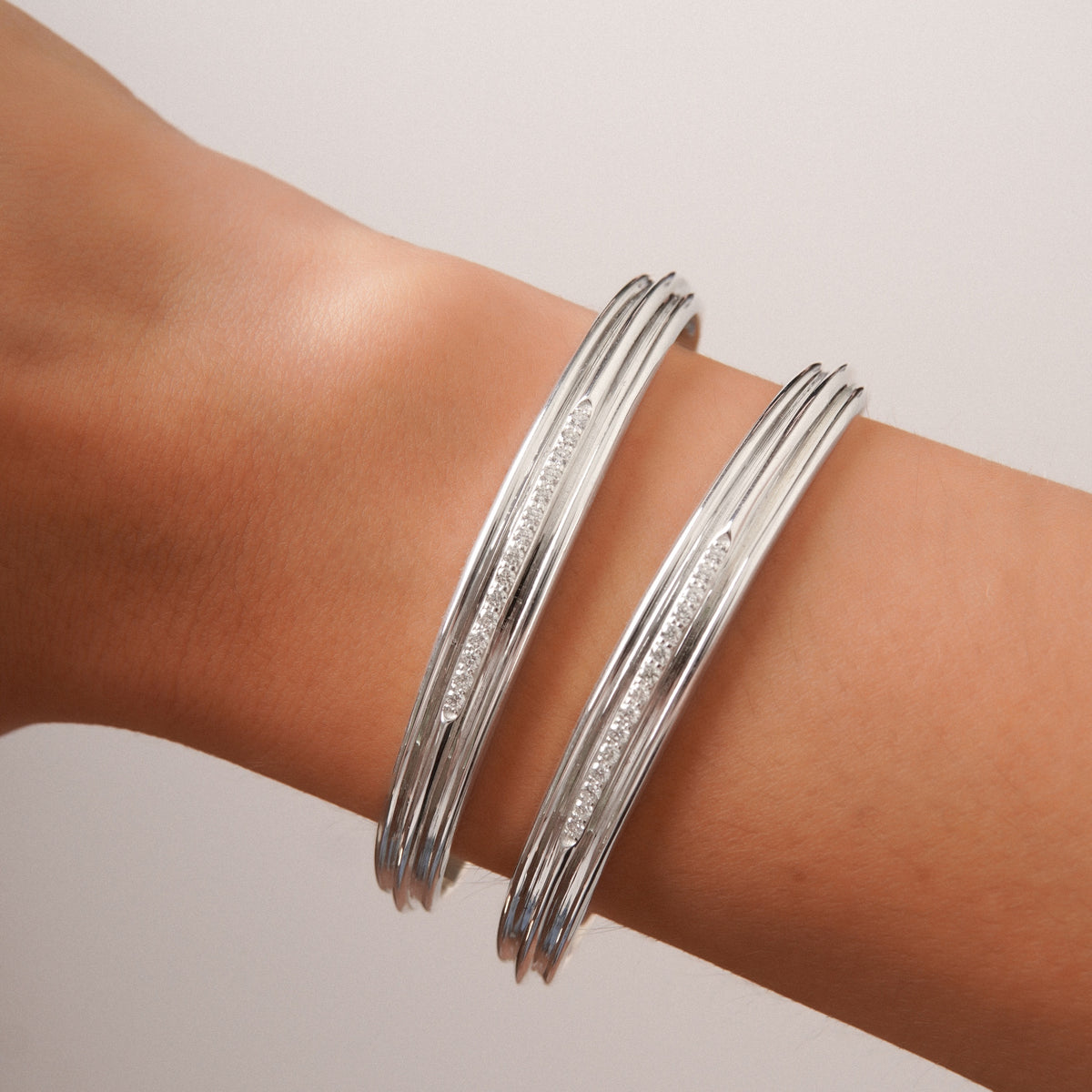 Flourish Cuff Bracelet in Sterling Silver