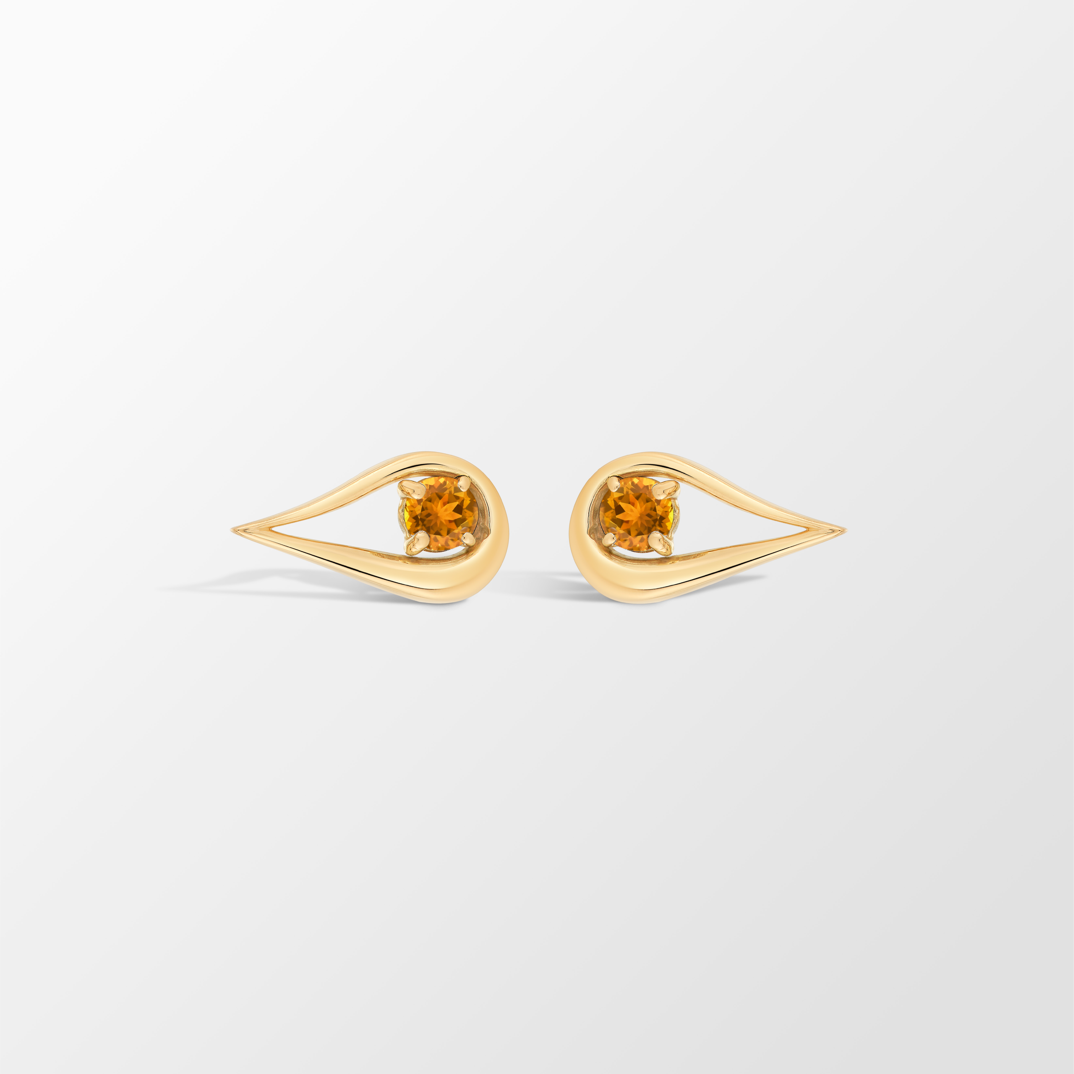 Harp Éclat Gemstone Earrings in 18K Gold