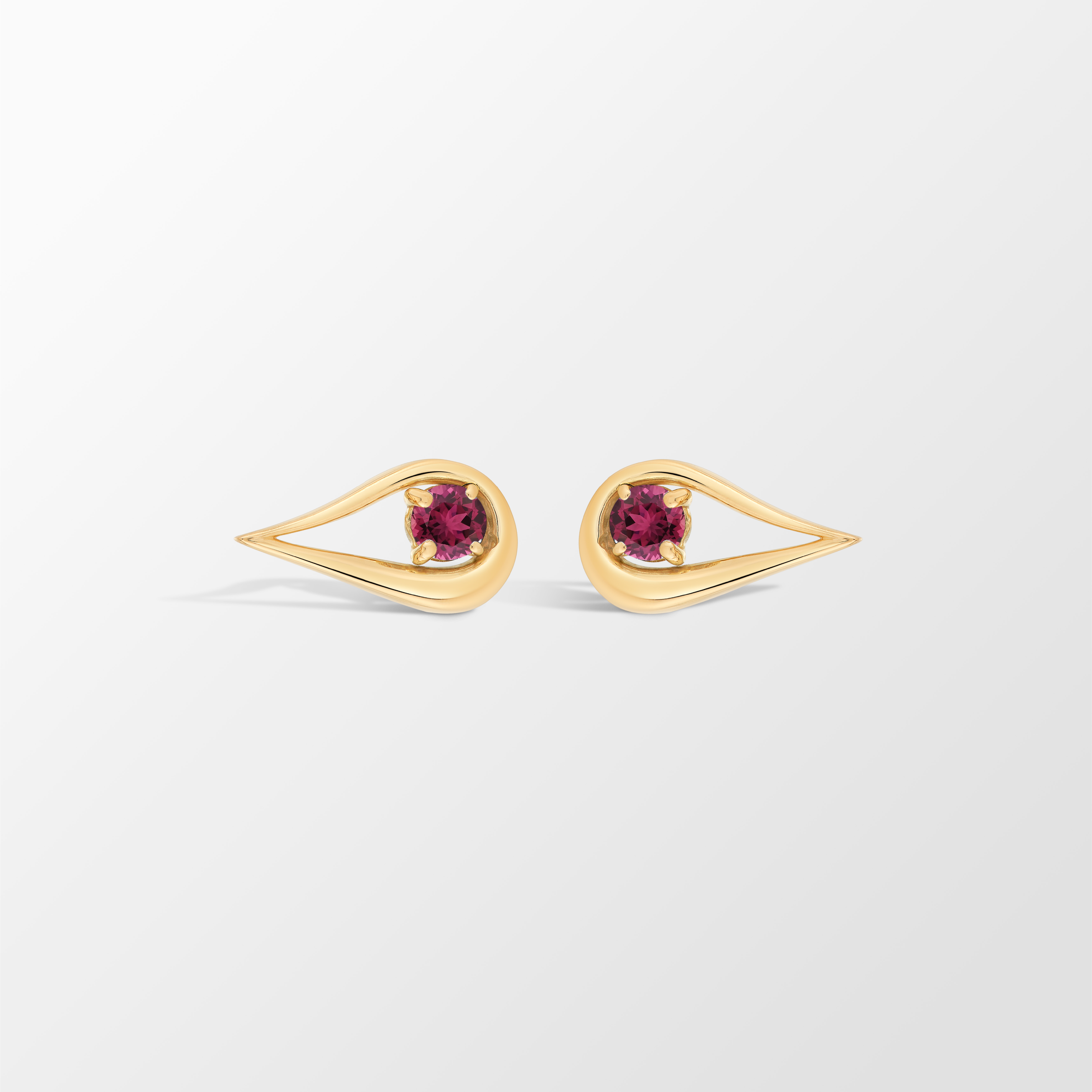 Harp Éclat Gemstone Earrings in 18K Gold