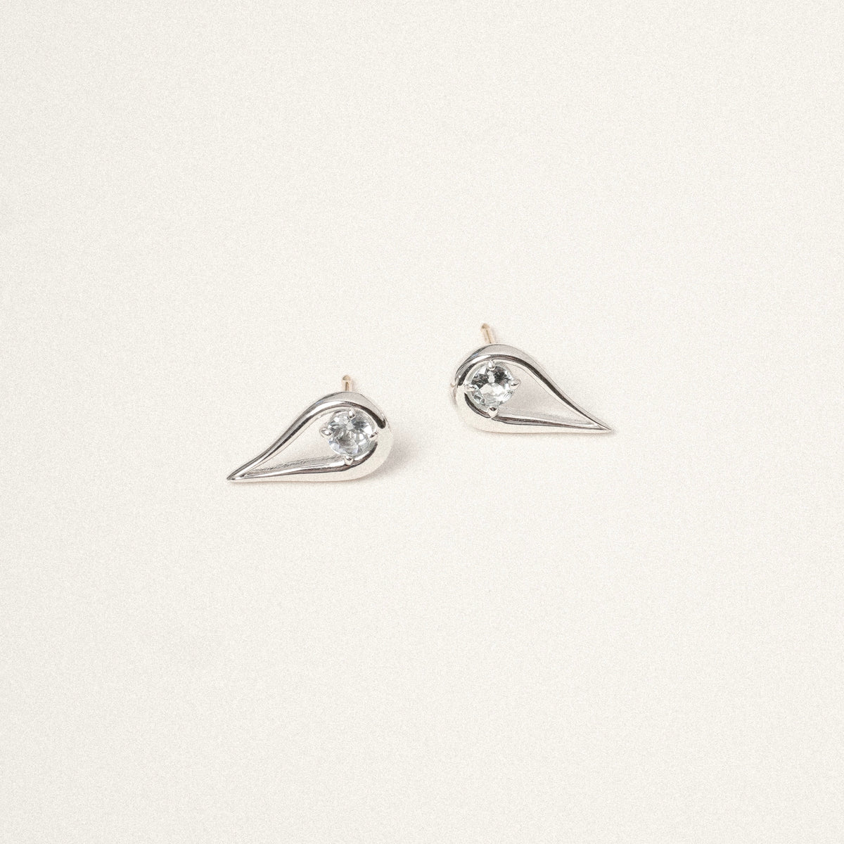 Harp Éclat Gemstone Earrings in Sterling Silver
