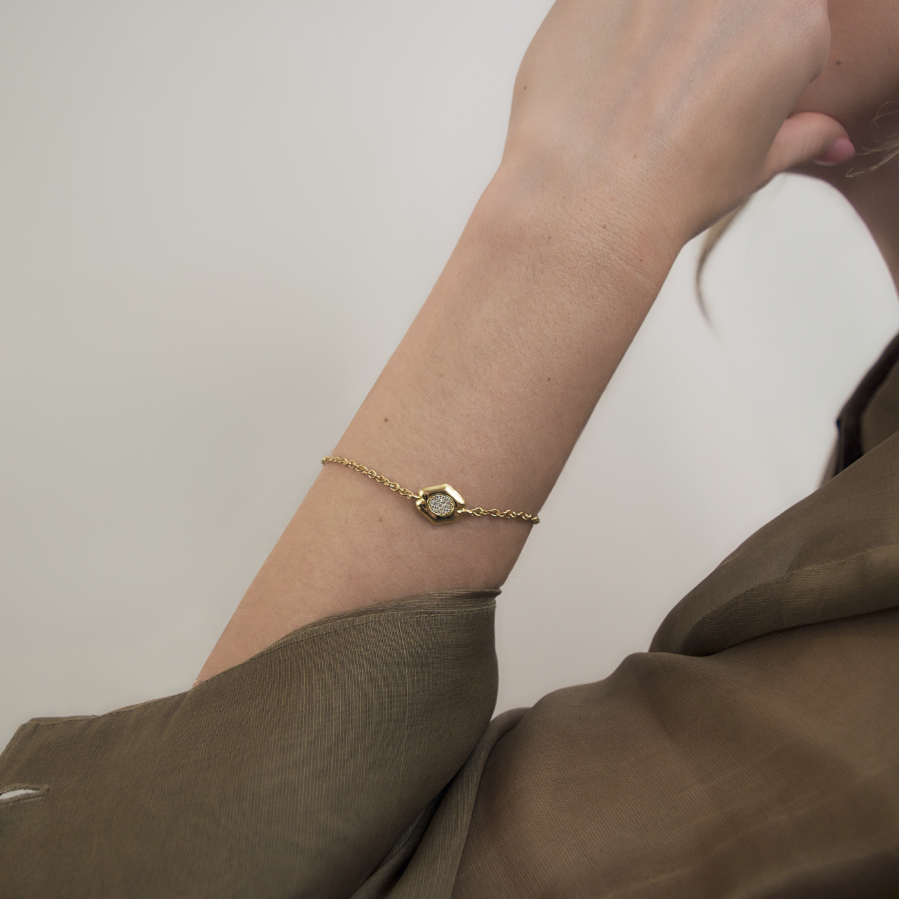 Quatreharp Bracelet with Diamonds