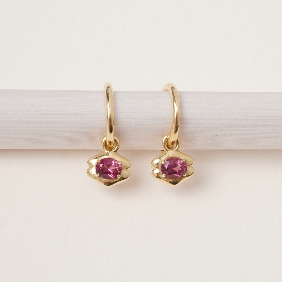 Quatreharp Gemstone Drop Earrings in 18K Gold